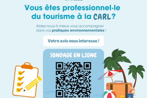 Affiche sondage hébergeurs touristiques - PCAET CARL